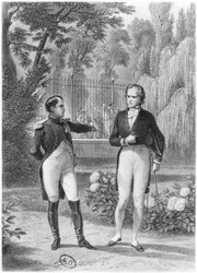 Treffen zwischen Napoleon I. und Benjamin Constant de Rebecque aus 